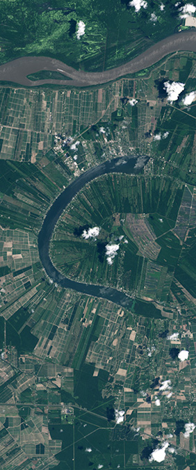 False River, Louisiana — letter C — Your Name in Landsat