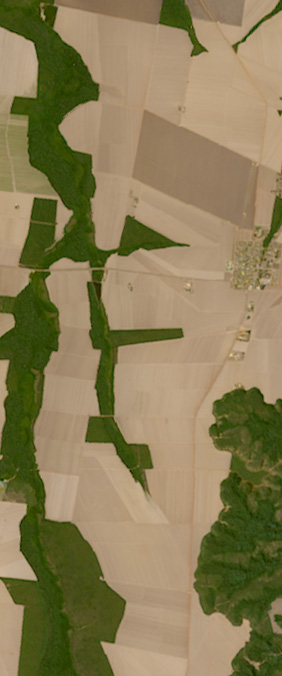 Mato Grosso, Brazil — letter F — Your Name in Landsat