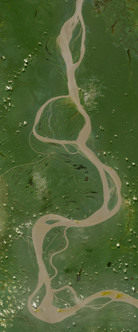 Fonte Boa, Amazonas — letter G — Your Name in Landsat