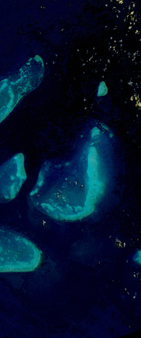 Great Barrier Reef, Australia — letter J — Your Name in Landsat