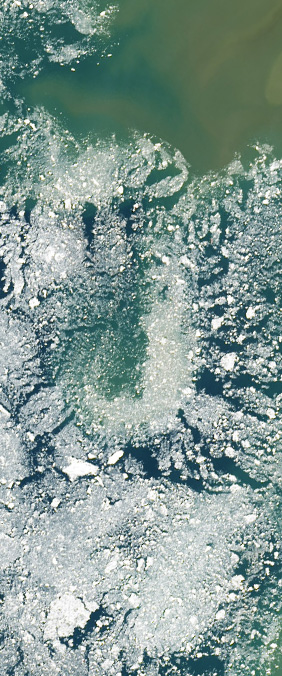 Lake Superior, North America — letter J — Your Name in Landsat