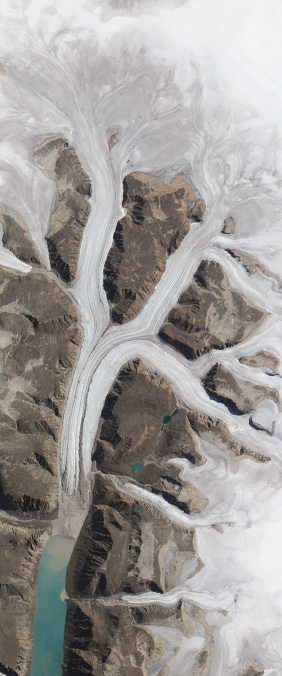 Sirmilik National Park, Canada — letter K — Your Name in Landsat