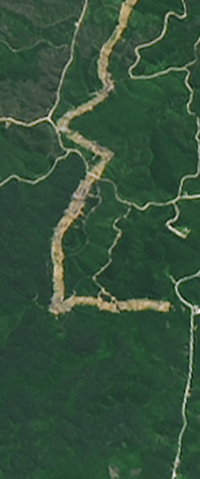 Nusantara, Indonesia — letter L — Your Name in Landsat