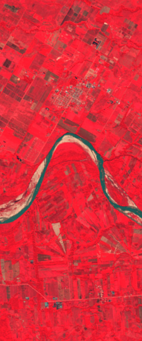 Yapacani, Bolivia — letter N — Your Name in Landsat