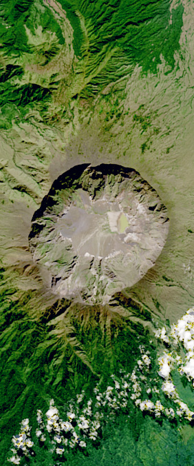 Mount Tambora, Indonesia — letter Q — Your Name in Landsat