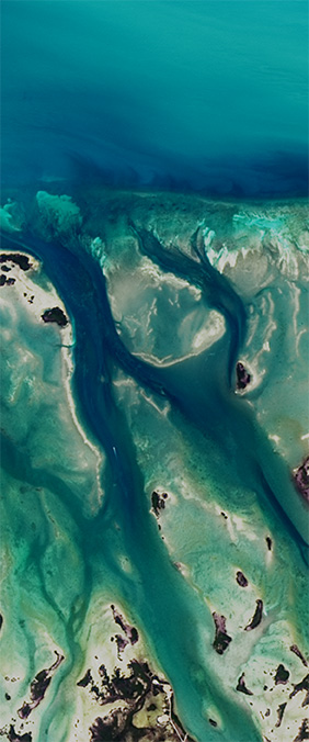 Florida Keys — letter R — Your Name in Landsat