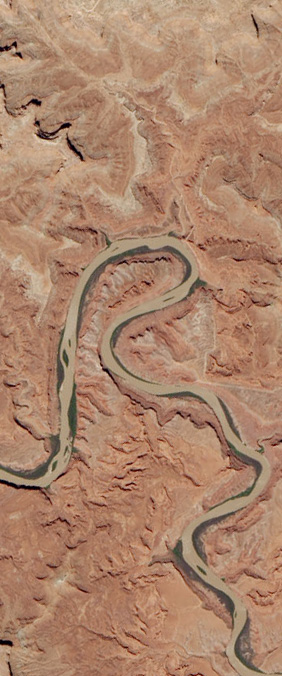 Canyonlands National Park, Utah — letter R — Your Name in Landsat