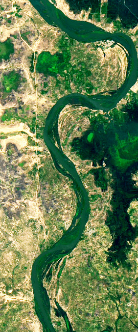 N'Djamena, Chad — letter S — Your Name in Landsat