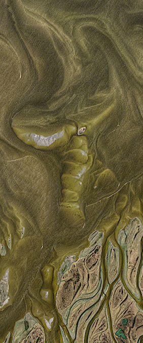 Lena River Delta — letter T — Your Name in Landsat