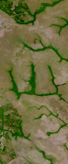 La Primavera, Colombia — letter W — Your Name in Landsat